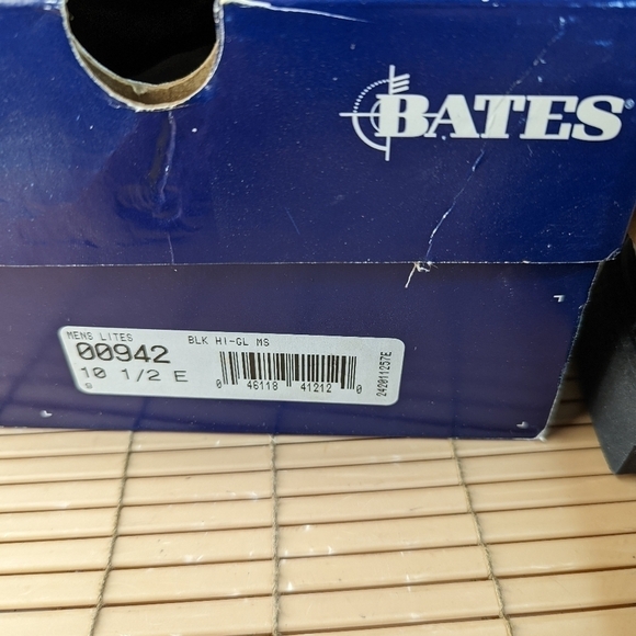 Bates Dress ,Formal, wedding, prom Uniform Shoe Men's Size 10.5 E High Gloss Bla - Picture 4 of 10